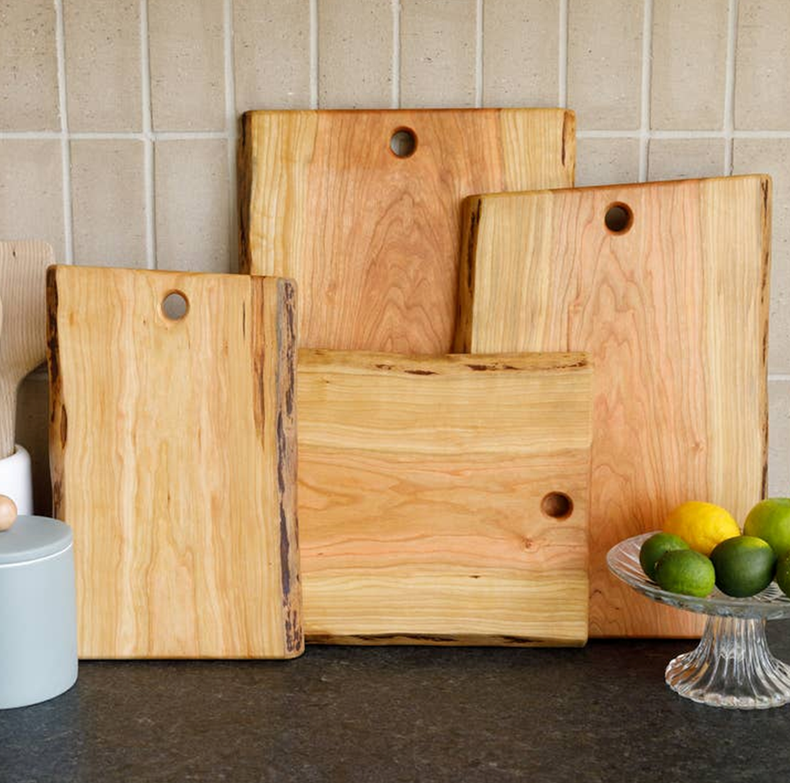 Live Edge Cherry - Wood Cutting Board