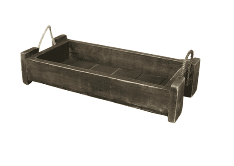 Farm Style Tray w/ Rope Handle